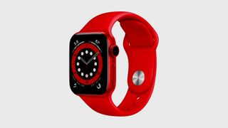 Apple Watch 6 review: image shows Apple Watch 6 in Red