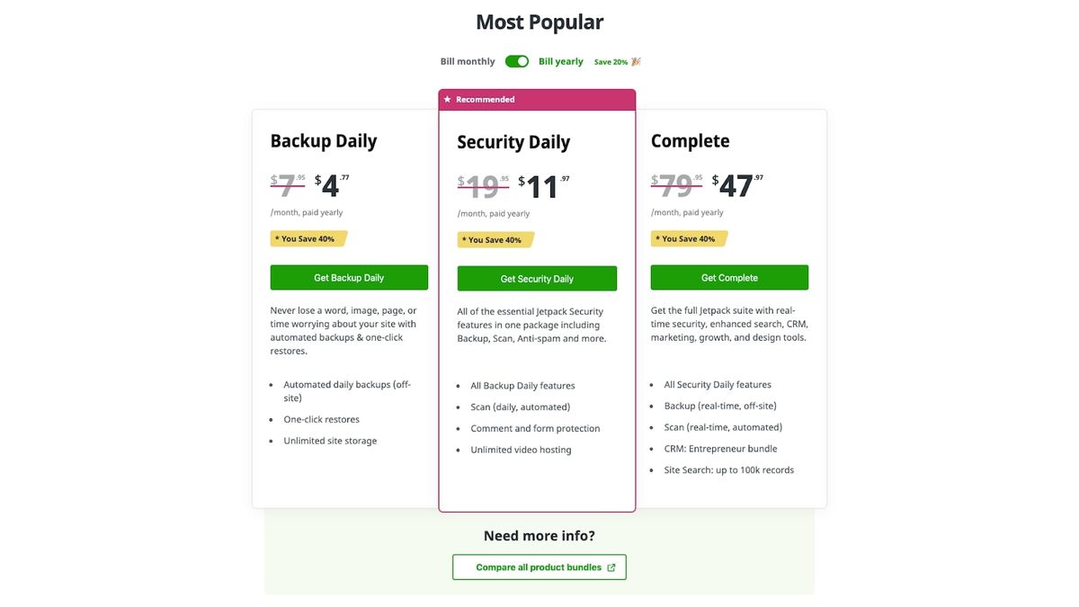 Automattic Vaultpress backup review