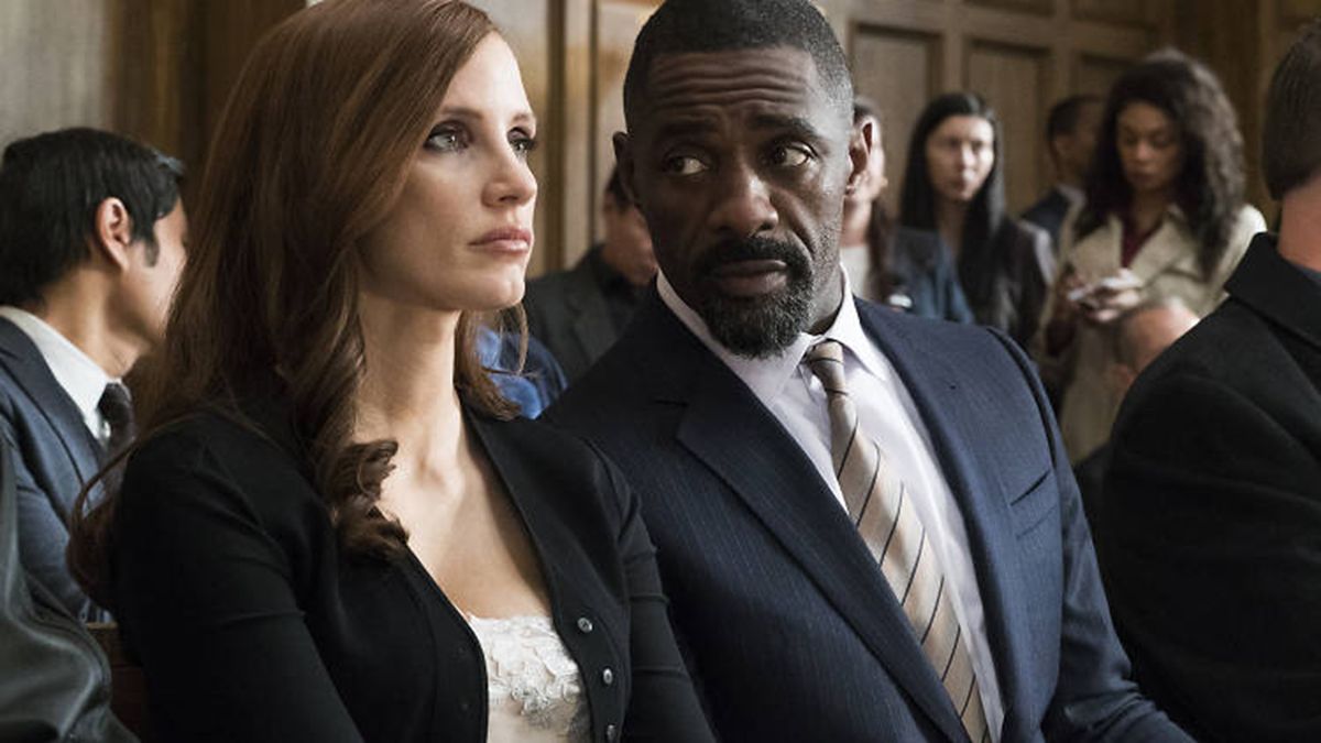 Jessica Chastain and Idris Elba in Molly&#039;s Game