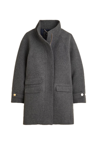 J.Crew Toscana Coat in Italian Stadium-Cloth Wool Blend (Was $348) 