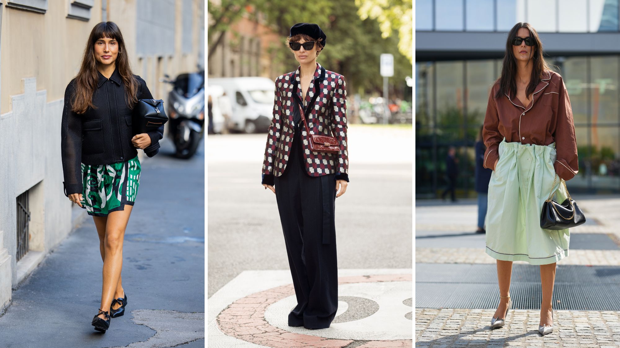 three street style looks from milan fashion week ss26