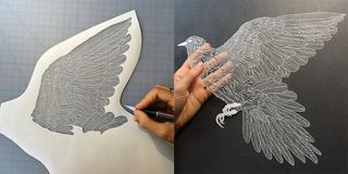 maude white paper art