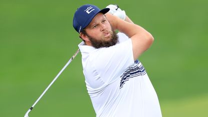 Andrew Johnston during the second round of the Dubai Desert Classic