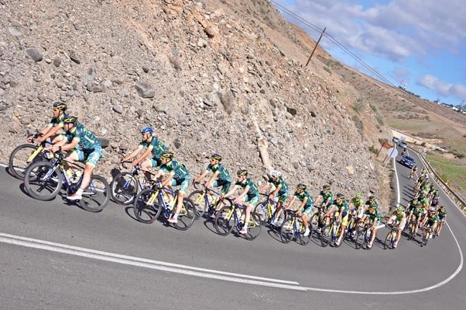 Tinkoff-Saxo trains in Gran Canaria