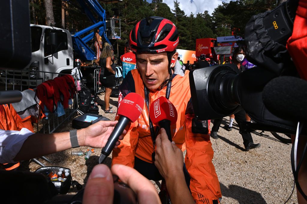 Geraint Thomas (Ineos Grenadiers) meets the media press at the Vuelta a España