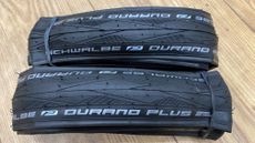 Image shows the Schwalbe Durano Plus tires