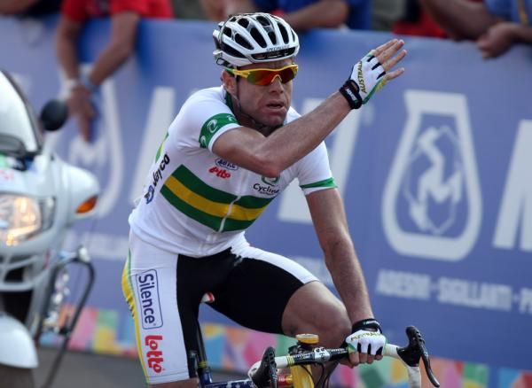 Evans finishes in Mendrisio, Switzerland.