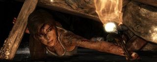 Tomb Raider - Lara lights the way