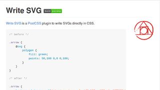Write SVGs directly in CSS