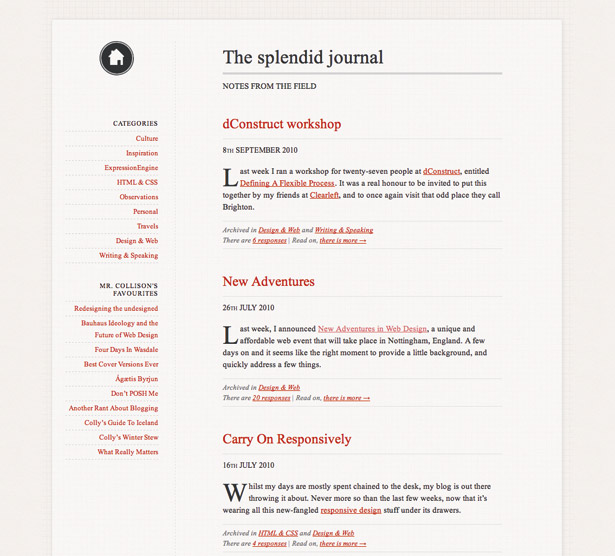Master web typography: Simon Collison's site