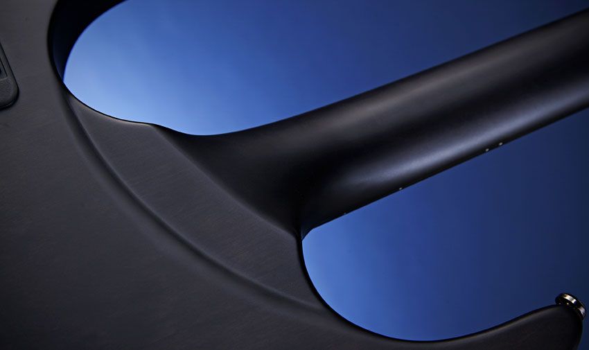 The set-neck's heel is based closely on the Stephen's Extended Cutaway: a Washburn staple that provides almost unrivalled upper fret access