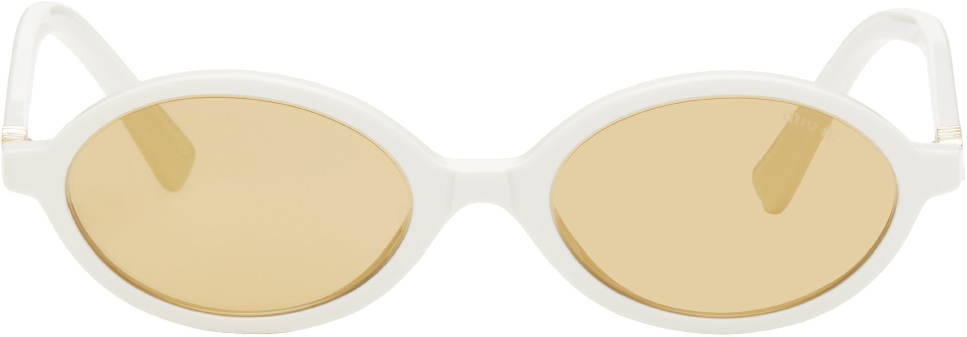 White Miu Regard Sunglasses