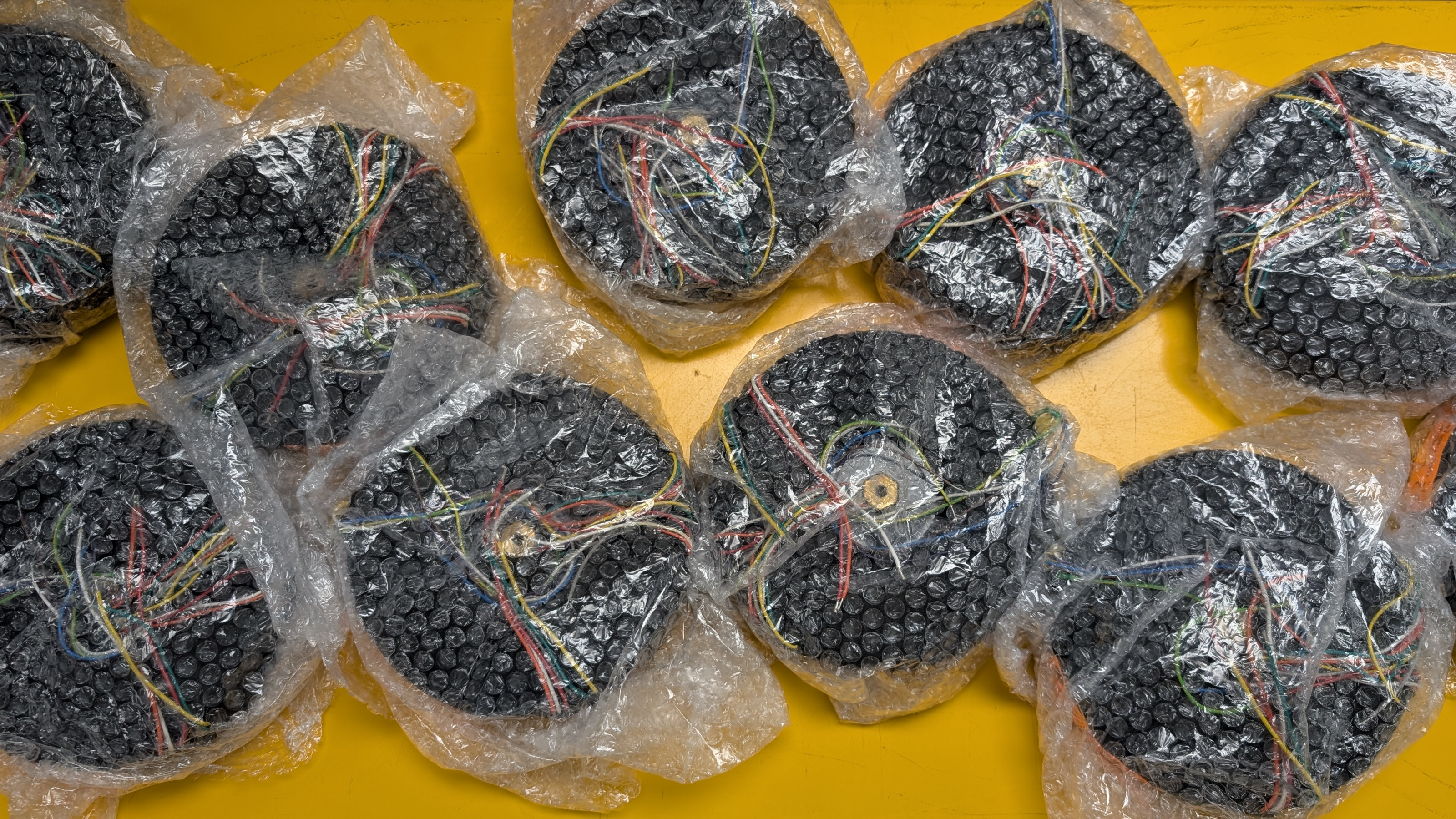 Components awaiting installation in Naim's factory