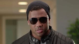 Russell Wilson in the Dangerwich sandwich commercial for Subway