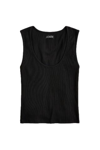 J.Crew Cropped Fine Rib Scoopneck Tank Top (Was $40) 