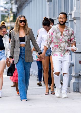 Chrissy Teigen in a crop top