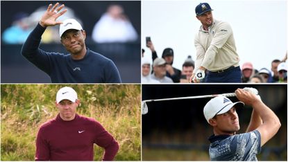 Tiger Woods, Bryson DeChambeau, Rory McIlroy and Ludvig Aberg