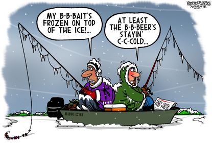 Editorial cartoon U.S. South snow storm weather