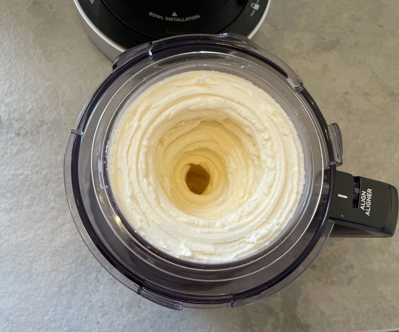 Lemon sorbet made in the Ninja Creami Deluxe