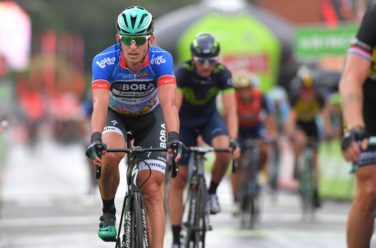 Maciej Bodnar crosses the line