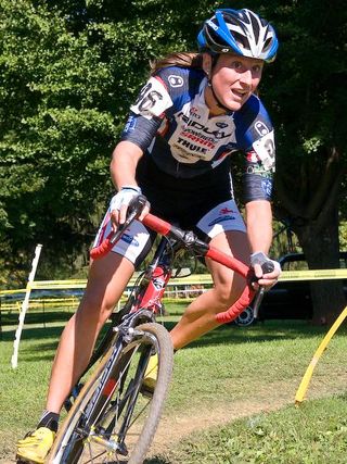 Rebecca Wellons (Team Plan C) rode to fourth place.