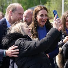 Prince William and Kate Middleton take a selfie with a fan in Glasgow, Scotland. Andrew Milligan / WPA Pool for Getty Images 