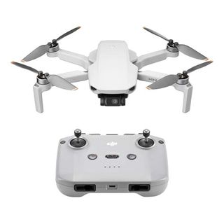 A DJI Mini 4K drone and remote. 