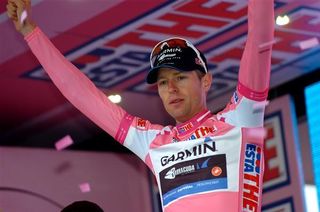 Garmin-Barracuda's Ryder Hesjedal retained the pink jersey