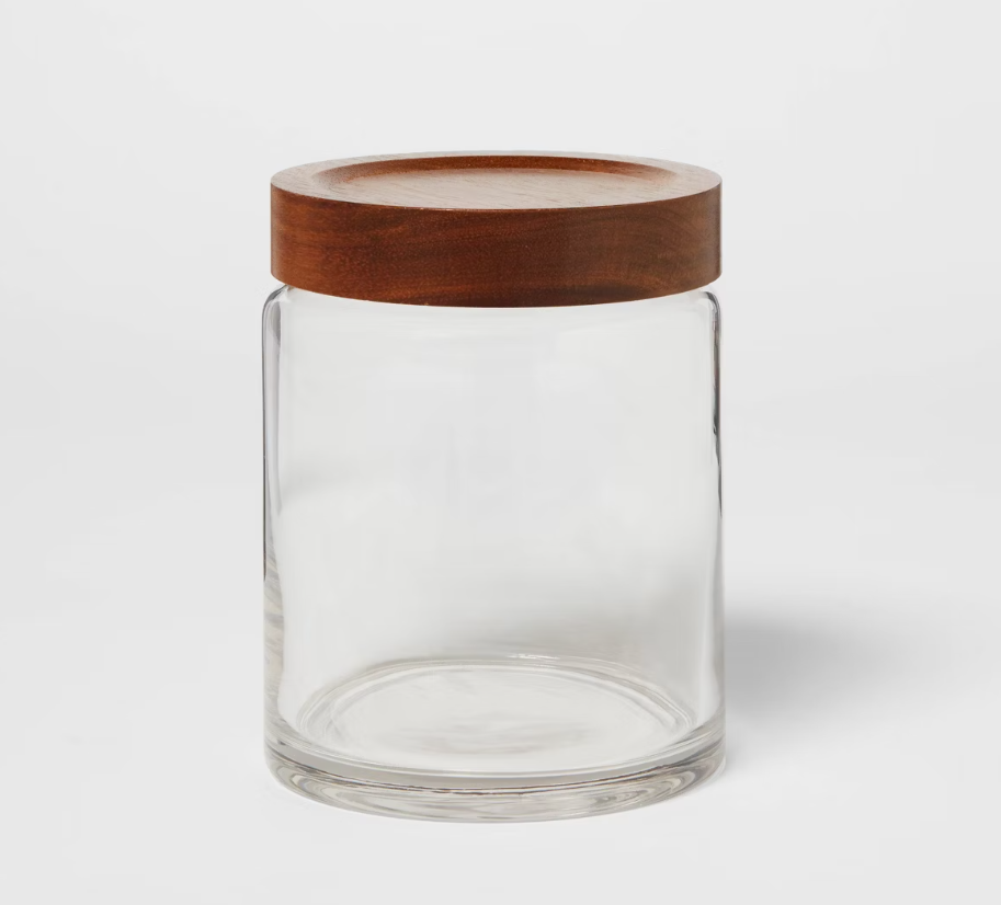 Canister Acacia/Glass Medium - Threshold