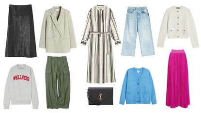 The clothes that make up a capsule wardrobe