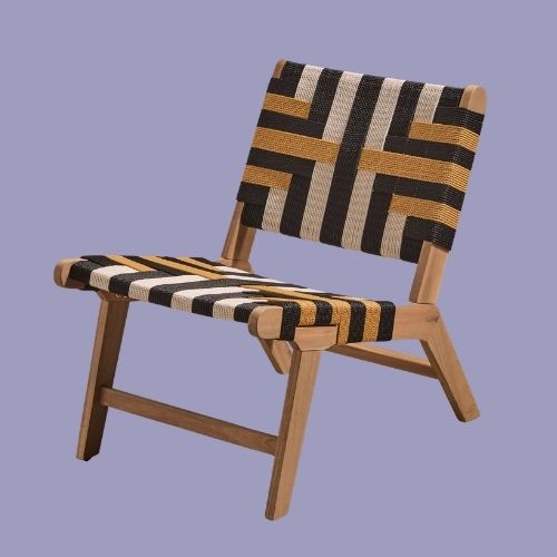 Laura James, Saffron White Acacia Occasional Chair