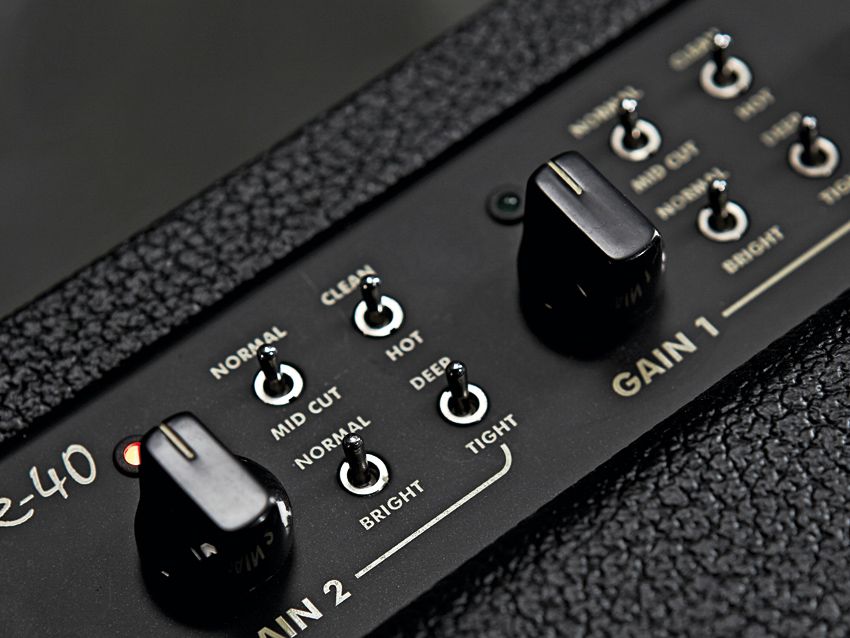 The various switches have a dramatic effect on the overall tone.