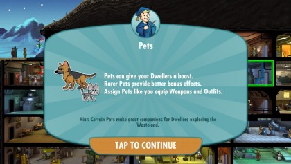 Use pets to keep your Dwellers upbeat