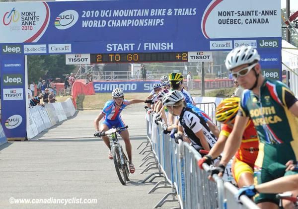 The Czech Republic was second at the end of lap two