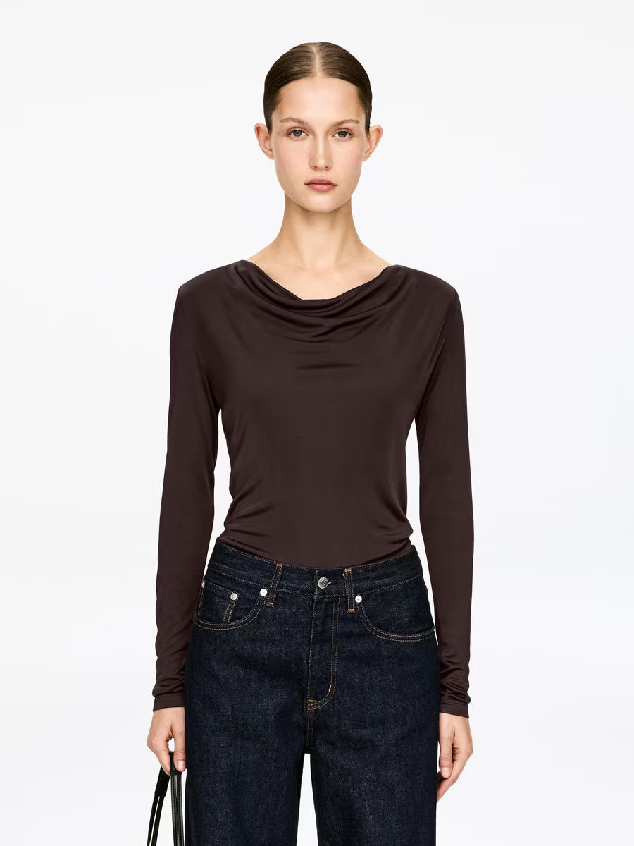 Arket Draped Neckline Top