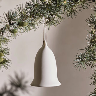 The White Company ceramic bell tree decoration