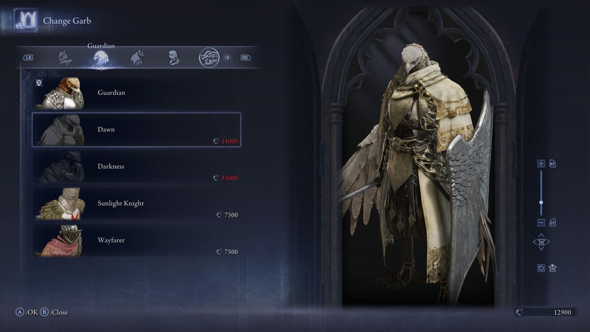 Elden Ring Nightreign outfits - Dawn Guardian
