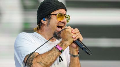  Chino Moreno of Deftones performs during Lollapalooza