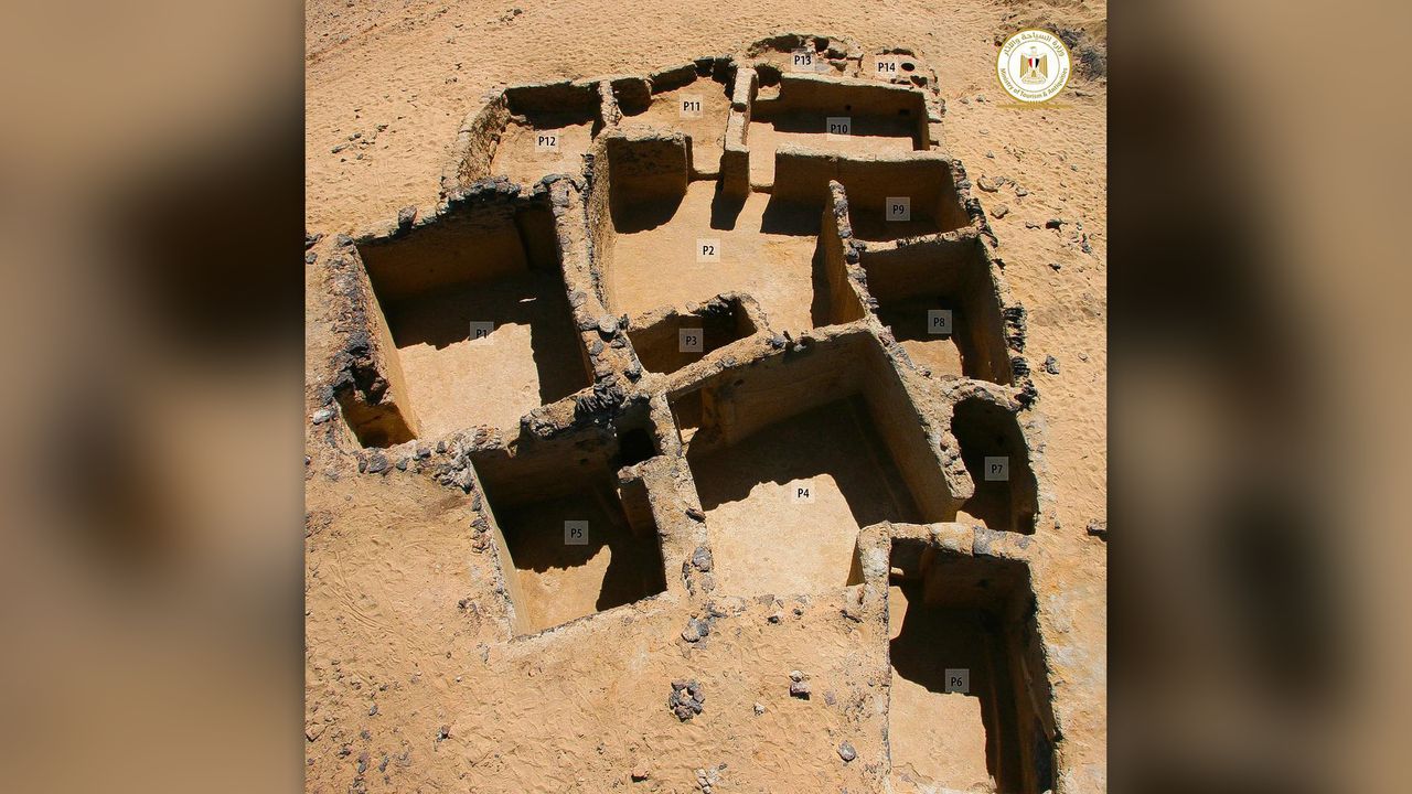 The team found ancient buildings made out of carved bedrock, basalt and mud bricks.