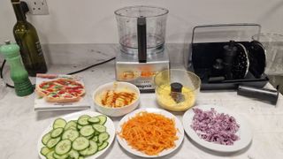 Magimix 4200XL Food Processor with finished recipes from reviewing