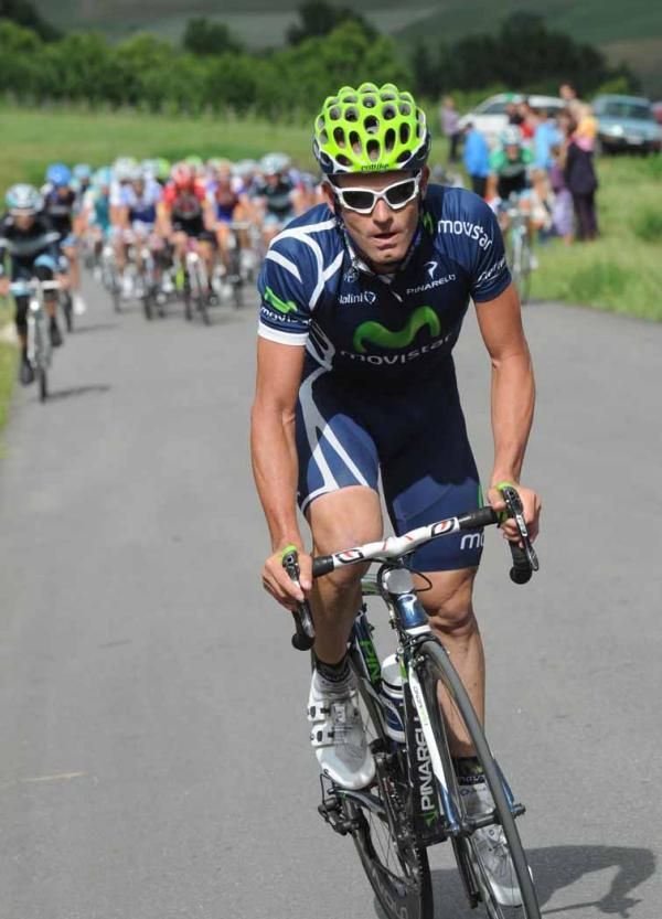 Jose Joaquim Rojas (Movistar) off the front.