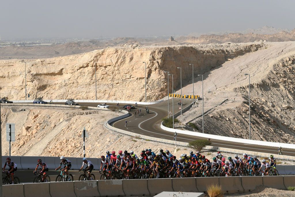 Stage 3 of the UAE Tour climbed Jebel Hafeet