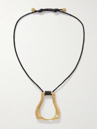 The Link of Wanderlust Recycled Gold-Plated Cord Necklace