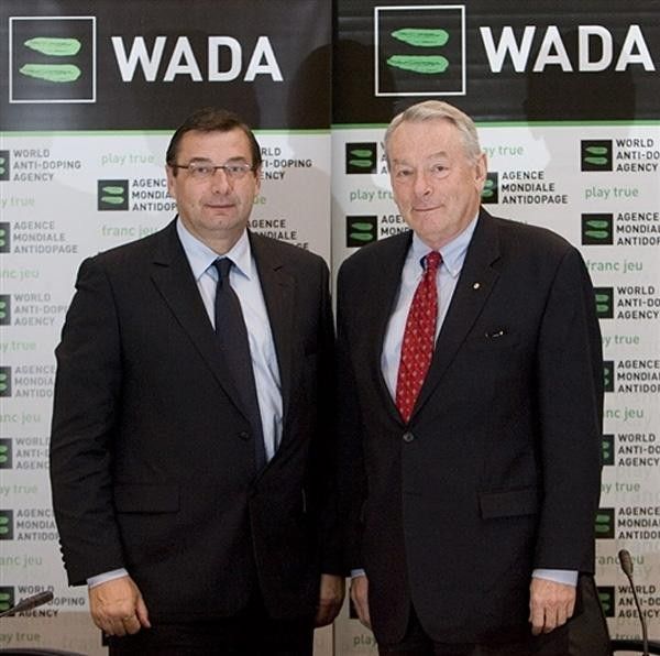Pound with French Sports Minister Jean-Francois Lamour