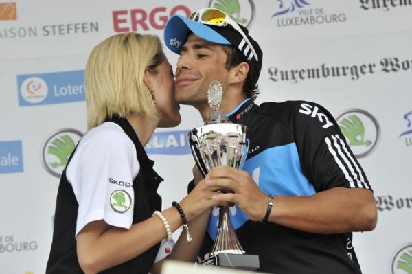 Davide Appollonio (Sky) after winning in Luxembourg