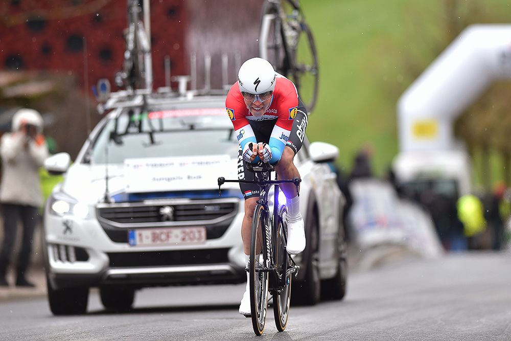 Bob Jungels (Etixx-QuickStep) in the Tour de Romandie prologue.
