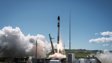 Rocket Lab launches a radar satellite for the Japanese company Synspective's Strix imaging constellation from New Zealand on Sept. 25, 2026.