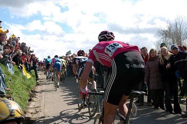 Bram Schmitz (T-Mobile) follows on a climb