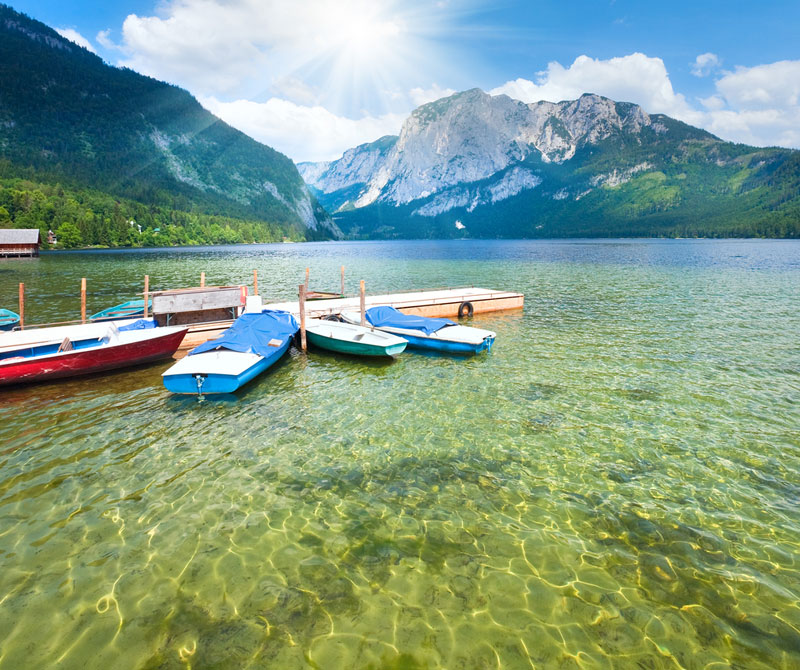 colorful lake