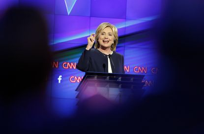 Hillary Clinton at the Democratic debate